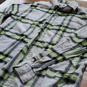 Urban Outfitters small men's lime green flannel.
